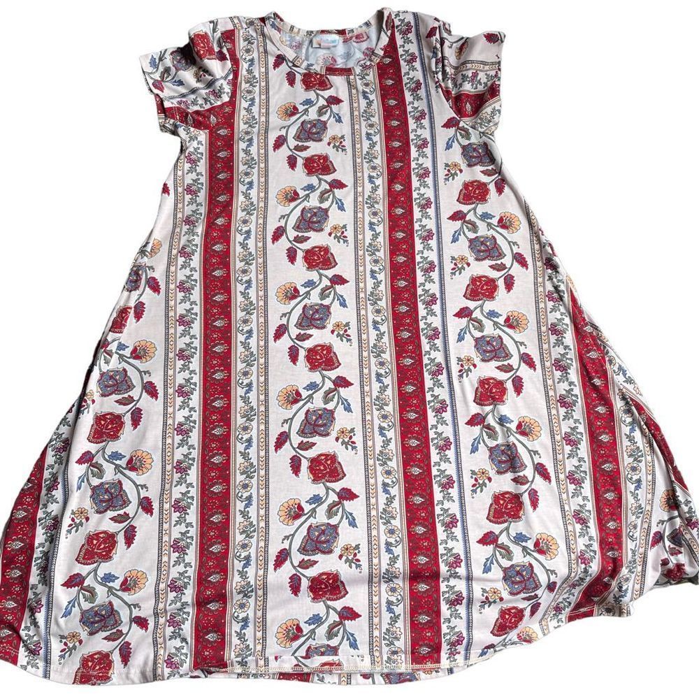 LulaRoe cotton flora dress with pockets size s/m